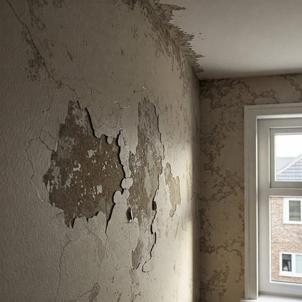 Moisture damage on interior wall